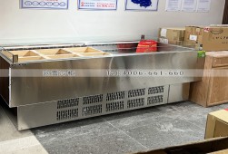 冰柜價格-深圳兩米臥式敞開式菜品保鮮展示柜選購